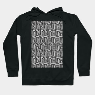 Geo Triangles - Slate and White Hoodie